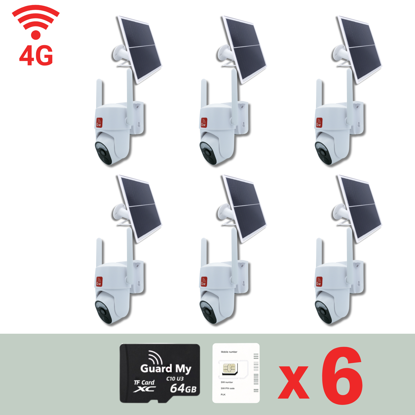 6 x WHITE 4G Bundle
