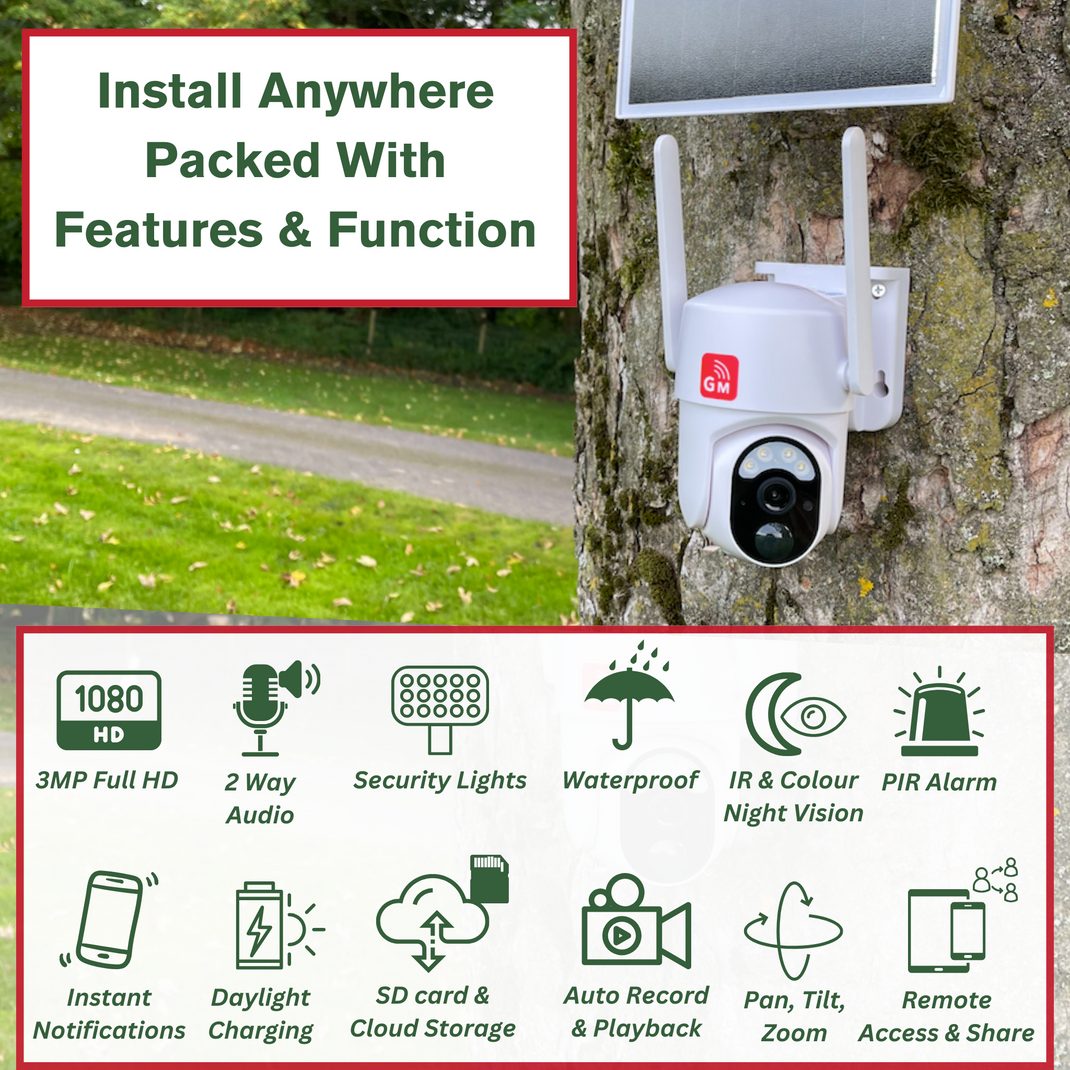 Wireless outdoor security cameras, WIFI & 4G from Guard My Farm – GuardMy