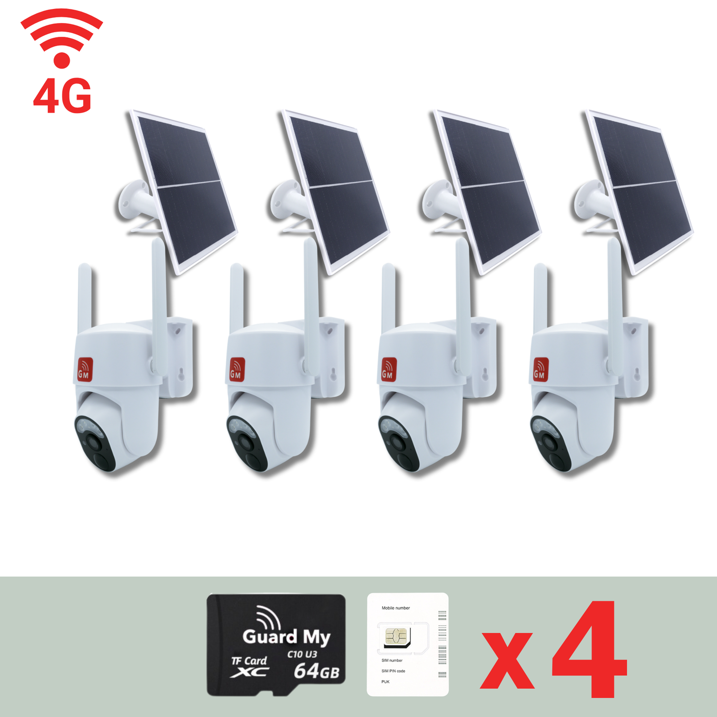 4 x WHITE 4G Bundle
